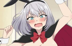 アニメ『手品先輩』12話でエロいパンチラや濡れ透け、バニー衣装でおっぱいポロリなど！