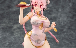 『すーぱーそに子』ぴっちぴちすぎるチャイナドレスでおっぱいとかお尻がエロいフィギュア！