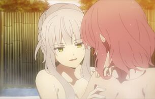 アニメ『ナカノヒトゲノム【実況中】』2話で女の子同士が裸でいちゃつくエロい入浴シーン！
