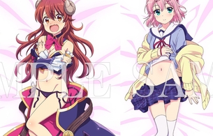 『まちカドまぞく』シャミ子と桃のめっちゃエロい衣装がはだけてるエロ抱きまくら！