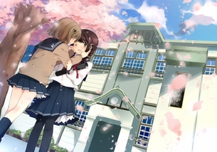 女の子同士でイチャイチャしてる二次元百合画像まとめ。 vol.42