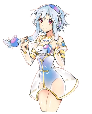 【2次】青髪の可愛い女の子のエロ画像