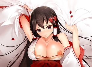 【二次】巫女のメチャシコで可愛い女の子のエッチな画像