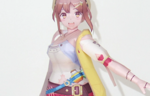 『ライザのアトリエ』ライザのエロい太もものムチムチ感まで再現したえっちペーパークラフト