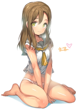 【2次】挟まれたい綺麗な 太もも をした女の子の二次エロ画像 その39【太もも】