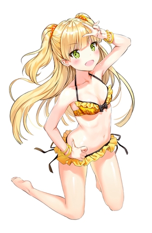 【2次】水着を着た眩しい美少女の二次画像 その10【非エロ・水着】