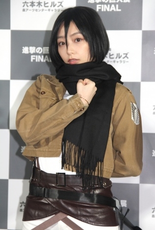 美人アナ宇垣美里さん進撃の巨人ミカサの激かわコスプレを披露！！！！！！