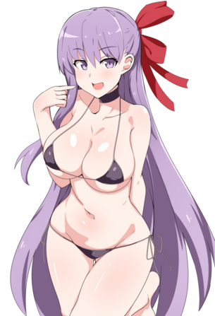 【2次】紫髪の可愛い女の子の二次エロ画像その2