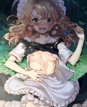 【二次】レイプ後その辺に捨てられ放置されてる悲惨な女の子の胸糞エロ画像
