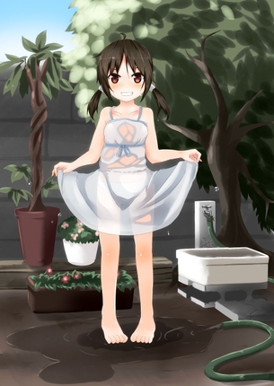 服がぬれて、いろんなものが透けて見えちゃってるラッキーな二次エロ画像 vol.9