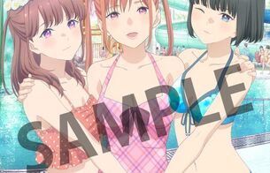 アニメ『推しが武道館いってくれたら死ぬ』BD/DVD店舗特典で女の子のエロい水着イラスト