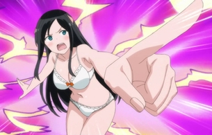 アニメ『群れなせ！シートン学園』3話で女の子がずっとエロい下着姿になってるエロシーン！