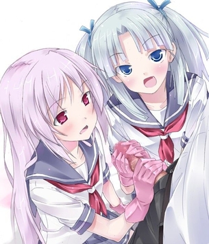 【二次】生理の時ヤレなくても・・・一生懸命手コキでご奉仕してくれる美少女のエロ画像