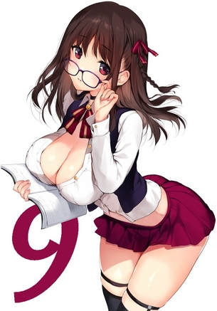 【2次】おっぱいの谷間が素敵な女の子のエロ画像その8