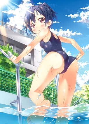 二次元スク水・競泳水着美少女のエロ画像詰め合わせ。 vol.27