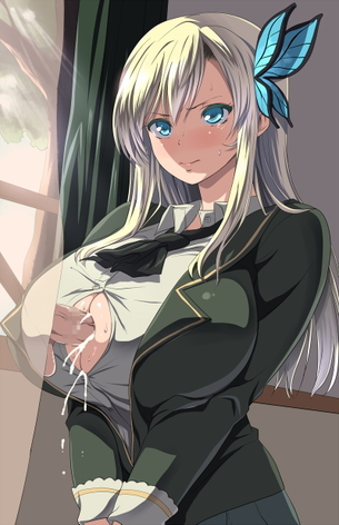 【二次】おっぱいオナホールに乳内射精してるエロ画像【パイズリ】