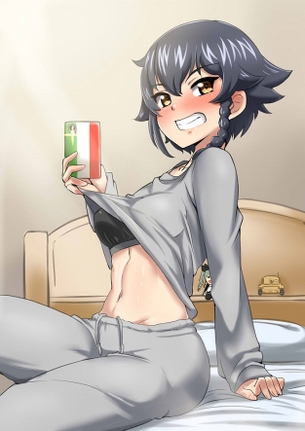 【2次】 スポーツブラ を着けた可愛い女の子の二次エロ画像 その6【スポーツブラ】