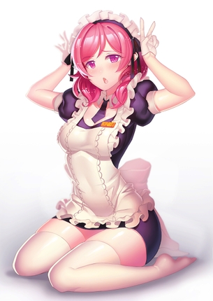 【二次】オタが泣いて喜びそうなニーハイ絶対領域を晒した美少女のエロ画像