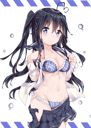 【2次】半脱ぎになってる女の子のエロ画像