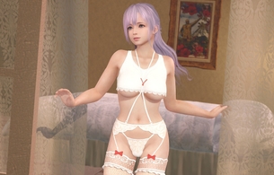 『DOAX ヴィーナスバケーション』女の子のめっちゃエロい下着姿で下乳が丸見え衣装！