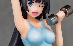 『ダンベル何キロ持てる？』奏流院朱美のムチムチのトレーニングウェアのエロフィギュア
