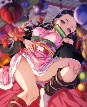 【鬼滅の刃】竈門禰豆子 ちゃんの萌え＆エロ画像 ②